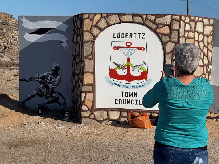 Artists in Namibia use art to promote marine conservation